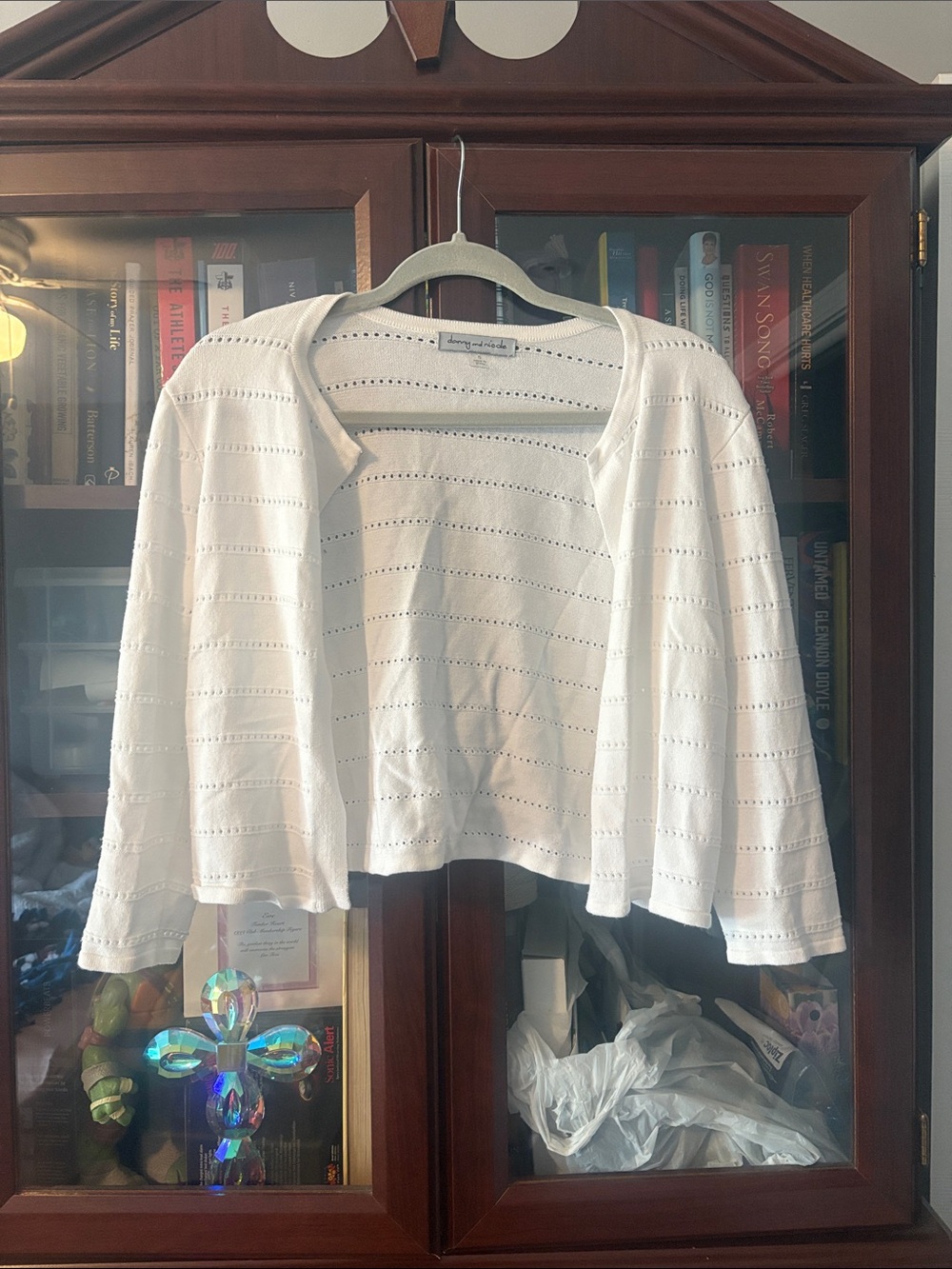 Danny and Nicole Lightweight White Women's Cardigan